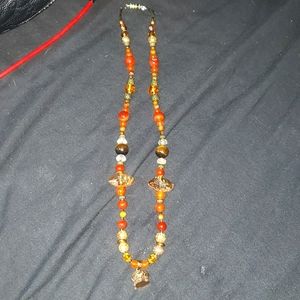 Semi precious stone necklace locket